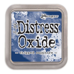 Distress Oxide -mustetyyny, sävy chipped sapphire