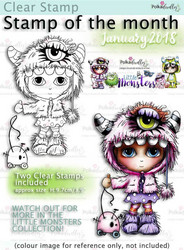 Polkadoodles Ivy Monster Costume Onesie -leimasin