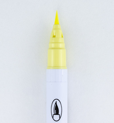 ZIG Clean Colors Real Brush -kynä, sävy pale yellow