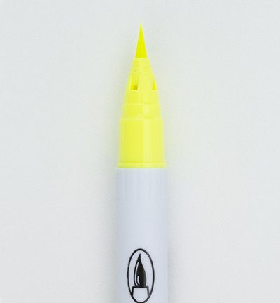 ZIG Clean Colors Real Brush -kynä, sävy fluorescent yellow