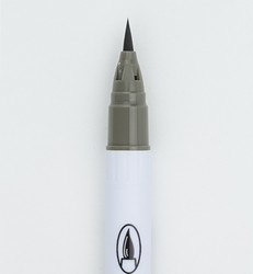 ZIG Clean Colors Real Brush -kynä, sävy green gray