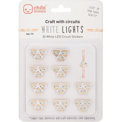 Chibitronics White LED Mega Pack, led-valopakkaus