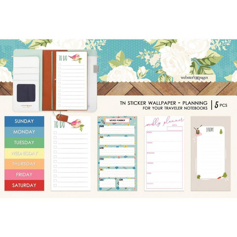 Webster's Pages Travel Notebook Sticker Wallpaper -tarrat, Colors Planning