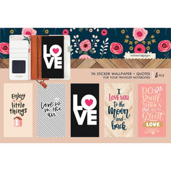 Webster's Pages Travel Notebook Sticker Wallpaper -tarrat, Love Quotes