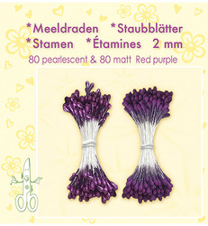 Leane Creatief Heteet, 2 mm. 160 kpl. Sävy violetti