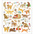 Sticker King tarrat Cats Meow Glitter