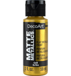 DecoArt Matte Metallics -maali, sävy Gold
