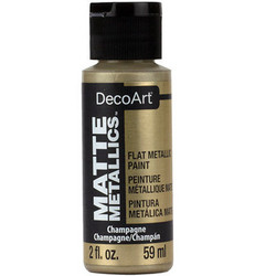 DecoArt Matte Metallics -maali, sävy Champagne