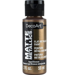 DecoArt Matte Metallics -maali, sävy Aged Bronze