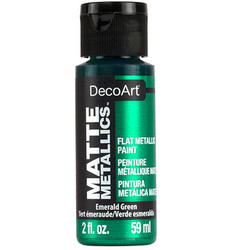 DecoArt Matte Metallics -maali, sävy Emerald Green