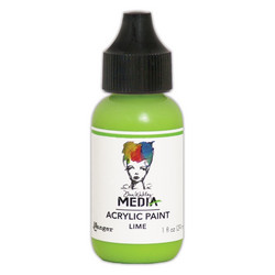 Dina Wakley Media akryylimaali, sävy Lime