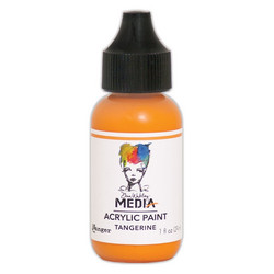 Dina Wakley Media akryylimaali, sävy Tangerine
