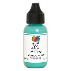 Dina Wakley Media akryylimaali, sävy Turquoise