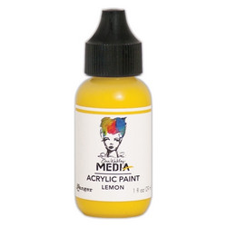 Dina Wakley Media akryylimaali, sävy Lemon