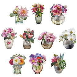 Valmiiksi leikattuja 3D kuvia, Flower in Vases