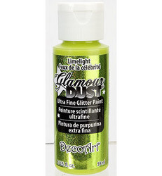 DecoArt Glamour Dust -maali, sävy Limelight
