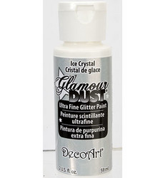 DecoArt Glamour Dust -maali, sävy Ice Crystal