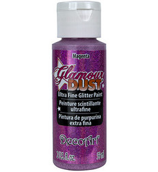 DecoArt Glamour Dust -maali, sävy Magenta