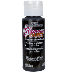 DecoArt Glamour Dust -maali, sävy Black Ice