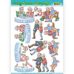 Yvonne Creations Funky Nanna & Grandpa Happy Together 3D-kuvat