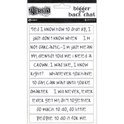 Dyan Reaveley's Dylusions Bigger Back Chat -tarrat, white