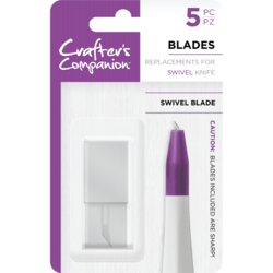 Crafter's Companion askarteluveitsen varaterät, swivel, 5 kpl