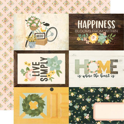 Simple Stories Spring Farmhouse skräppipaperi 4x6 Elements