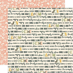 Simple Stories Spring Farmhouse skräppipaperi Love This Life