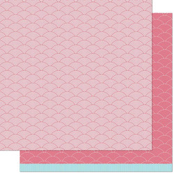 Lawn Fawn Really Rainbow Scallops skräppipaperi Phoenix Feather