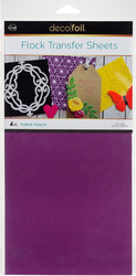 Deco Foil Flock Transfer Sheets -arkit, Purple Punch