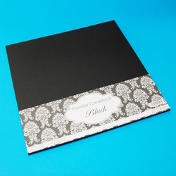 CraftUK Premium -kartonki, musta, 225 gsm, 20 arkkia, 12