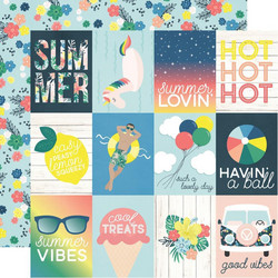 Simple Stories Sunshine & Blue Skies skräppipaperi 3x4 Elements