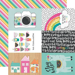 Simple Stories Oh, Happy Day! skräppipaperi 4x6 Elements