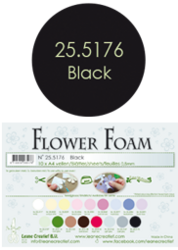 Leane Creatief Flower Foam -softislevy kukkien tekoon, black