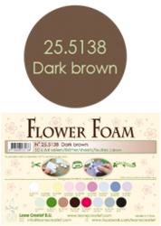 Leane Creatief Flower Foam -softislevy kukkien tekoon, dark brown