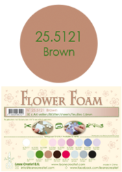 Leane Creatief Flower Foam -softislevy kukkien tekoon, brown