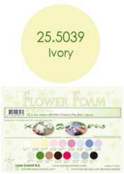 Leane Creatief Flower Foam -softislevy kukkien tekoon, ivory
