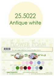 Leane Creatief Flower Foam -softislevy kukkien tekoon, antique white