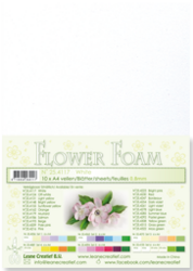 Leane Creatief Flower Foam -softislevy kukkien tekoon, white