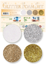 Leane Creatief Glitter Foam -softislevy, setti 1