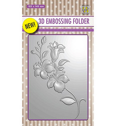 Nellie's Choice 3D kohokuviointikansio Branch With Flowers
