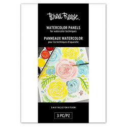 Brea Reese Watercolor Panels, 3 pohjaa vesiväreille, 5