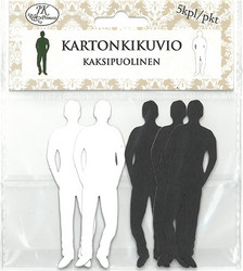 Kartonkikuvio poika, 5 kpl