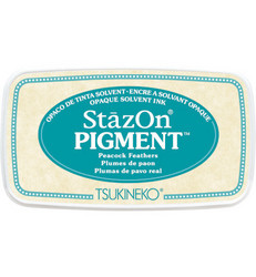 StazOn Pigment -mustetyyny, sävy Peacock Feathers