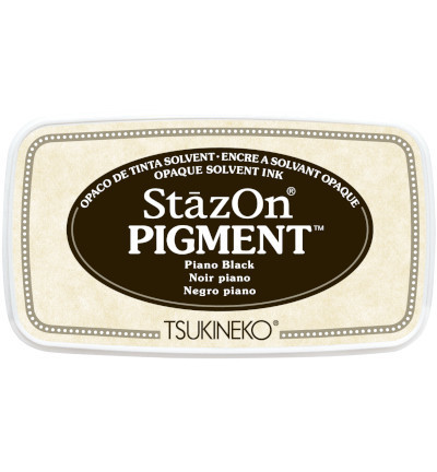 StazOn Pigment -mustetyyny, sävy Piano Black