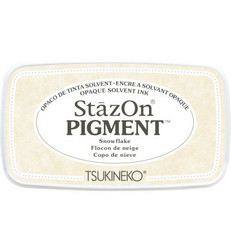 StazOn Pigment -mustetyyny, sävy Snowflake