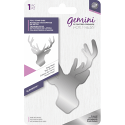 Gemini Foil Stamp Die -kuviolevy Stag Head