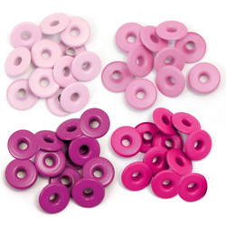 We R Eyelets Wide, sirkat, 40 kpl, pinkki