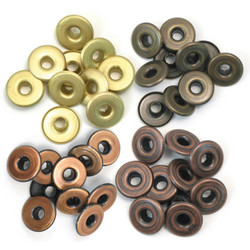 We R Eyelets Wide, sirkat, 40 kpl, lämmin metalli