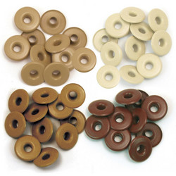 We R Eyelets Wide, sirkat, 40 kpl, ruskea
